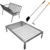 Combo Parrilla 60x40 + Brasero De Hierro + Atizador + Pala