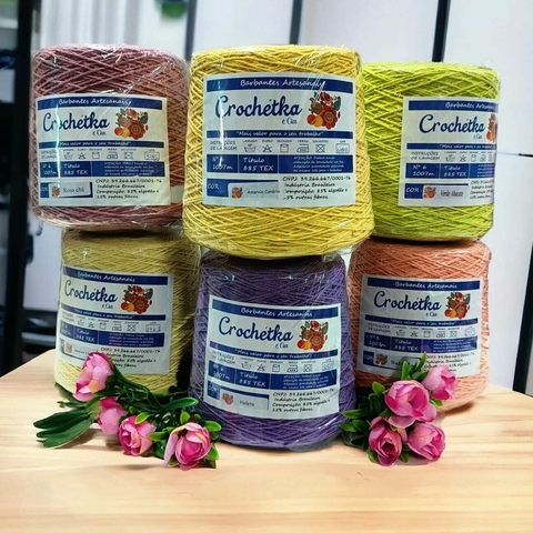 kit 6 cones barbantes de 1kg - estoque limitado - garanta seu pedido