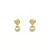 Brinco Grace - Pérola Shell e Banho de Ouro 18k - Flor de Jasmin - Semijoias com Significado | Pedras Naturais