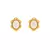 Brinco Flor – Cristal de Rocha com Banho de Ouro 18k - comprar online