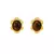 Brinco Flor – Olho de Tigre com Banho de Ouro 18k - comprar online