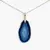 Colar Nature - Ágata Azul e Banho de Ouro Branco - comprar online