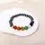 Pulseira Sete Chakras com Hematita – Pedras Naturais - Flor de Jasmin - Semijoias com Pedras Naturais e Significado