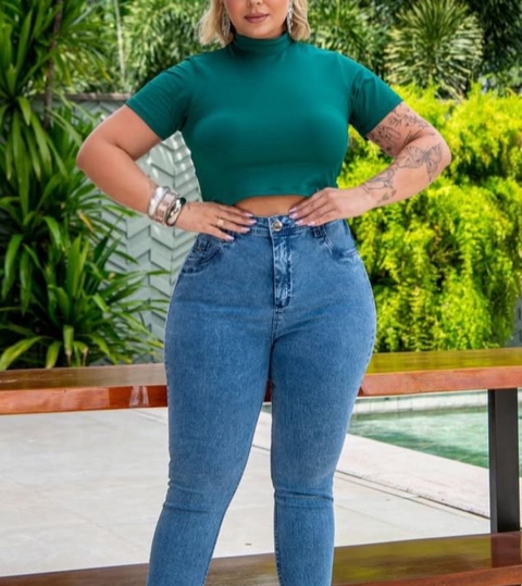 CROPPED GOLA ALTA - comprar online