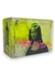 Objeto decorativo moderna com imagem da Mona Lisa em acrílico, combinada com concreto grafitado