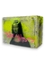 Objeto decorativo moderna com imagem da Mona Lisa em acrílico, combinada com concreto grafitado