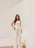 Macacão Alfaiataria Blusa Com Fivela Off White - comprar online