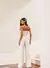 Macacão Alfaiataria Blusa Com Fivela Off White - Lillah Brand 