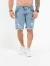Bermuda Jogador Jeans Marmorizada com Faixa Grega Lateral na internet