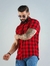 Camisa de Botão Xadrez Red no Viscolinho com Elastano na internet