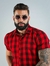 Camisa de Botão Xadrez Red no Viscolinho com Elastano - Fitz Jeans