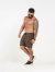 Imagem do Bermuda Jogger Cargo Street Bolso Botão - Verde Militar