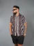 Camisa de botão Slim com Elastano na Viscose SuperSoft Listrada - comprar online