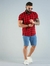 Imagem do Camisa de Botão Xadrez Red no Viscolinho com Elastano