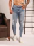 Calça Jeans Jogador Skinny Destroyed Marmorizada Clara - Fitz Jeans
