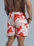 Imagem do Short Linho Estampado Vermelho