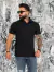 Camisa Gola Polo Tricô com Elastano - Preta - Fitz Jeans