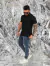 Camisa Gola Polo Tricô com Elastano - Preta - loja online