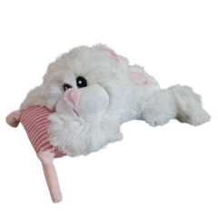 Oso blanco con almohada