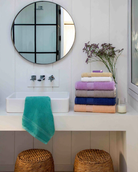 Juego de toallón y toalla Tim Arco Iris - comprar online