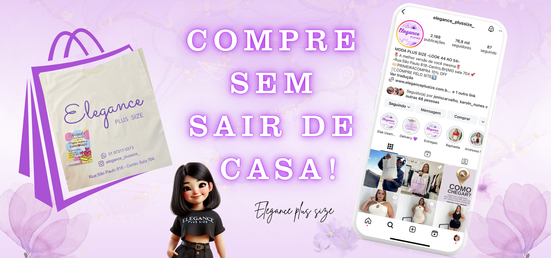 Imagem do banner rotativo Elegance plus size