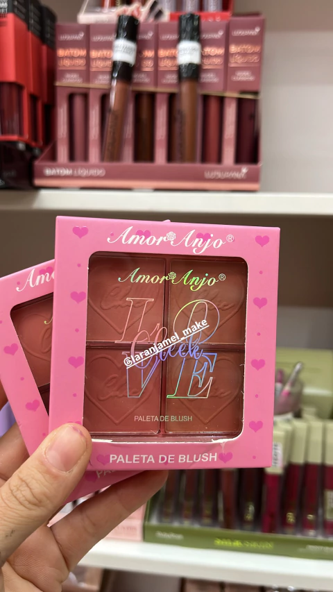 PALETA DE BLUSH COR 02 LOVE CHEEK AMOR E ANJO - comprar online