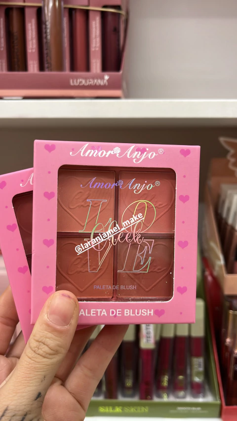 PALETA DE BLUSH COR 01 LOVE CHEEK AMOR E ANJO
