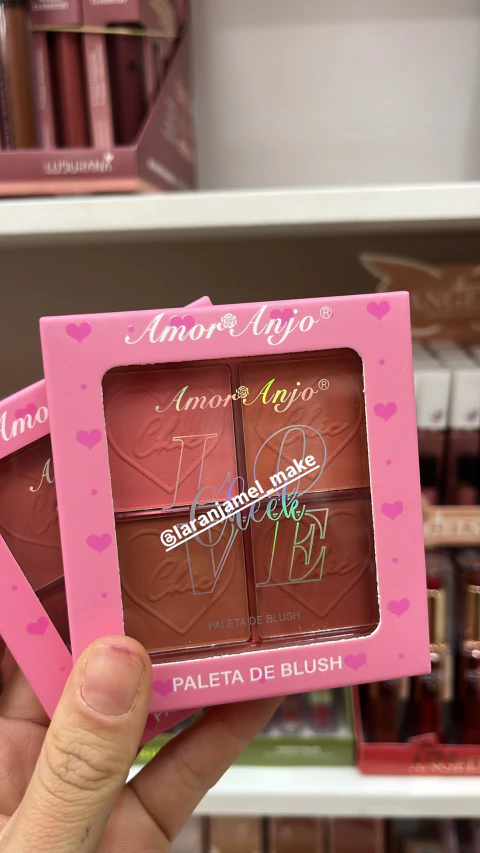 PALETA DE BLUSH COR 03 LOVE CHEEK AMOR E ANJO - comprar online