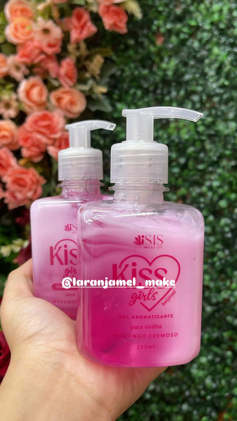 GEL AROMATIZANTE BEIJÁVEL MORANGO CREMOSO KISS GIRLS ISIS MAKE-UP