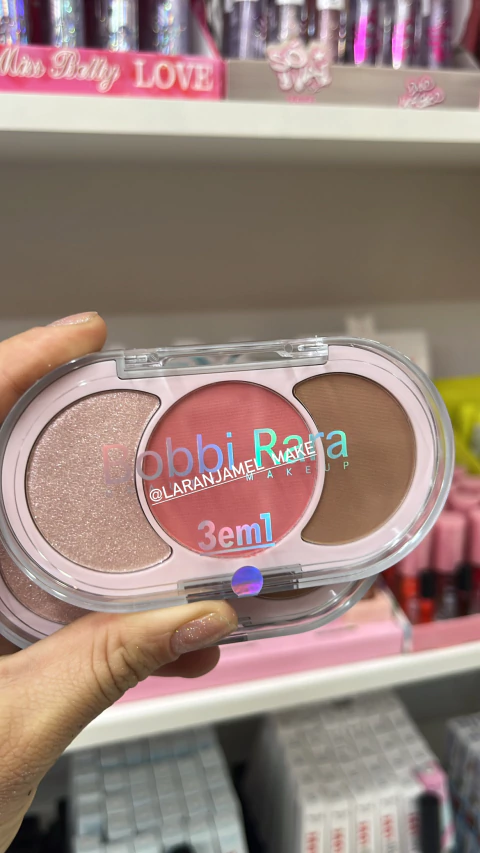 PALETA 3EM1 COR 01 BEAUTY MAKEUP BOBBI RARA