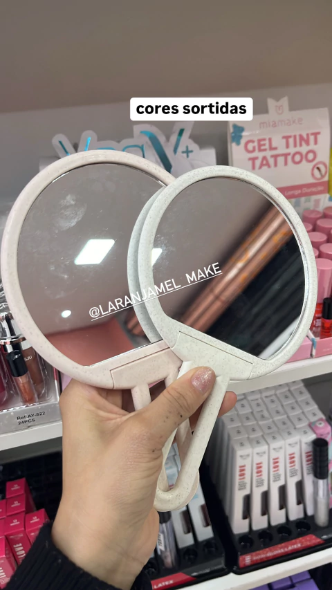 ESPELHO OVAL MESA DUPLA FACE - comprar online