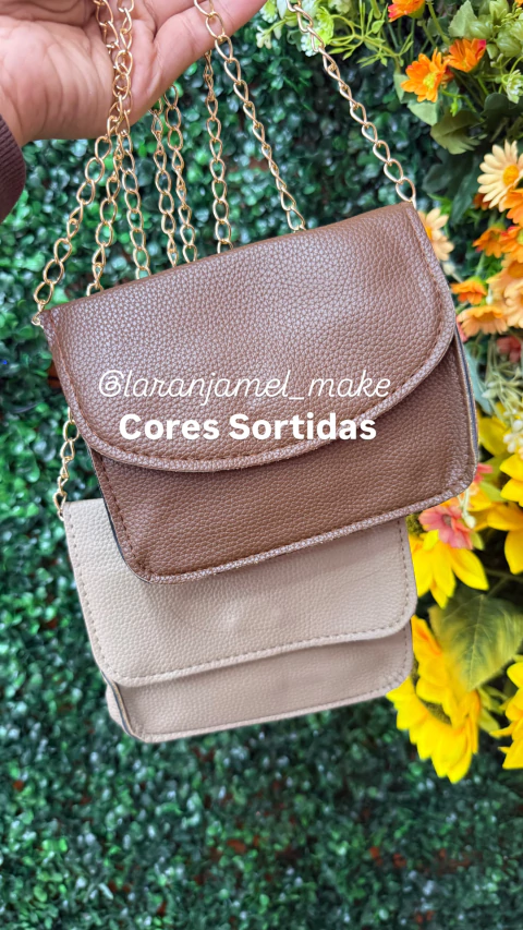 BOLSA COM ALÇA EM COURO