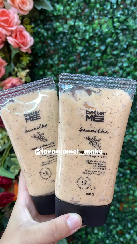 ESFOLIANTE CORPORAL E FACIAL DE BAUNILHA BETTER ME