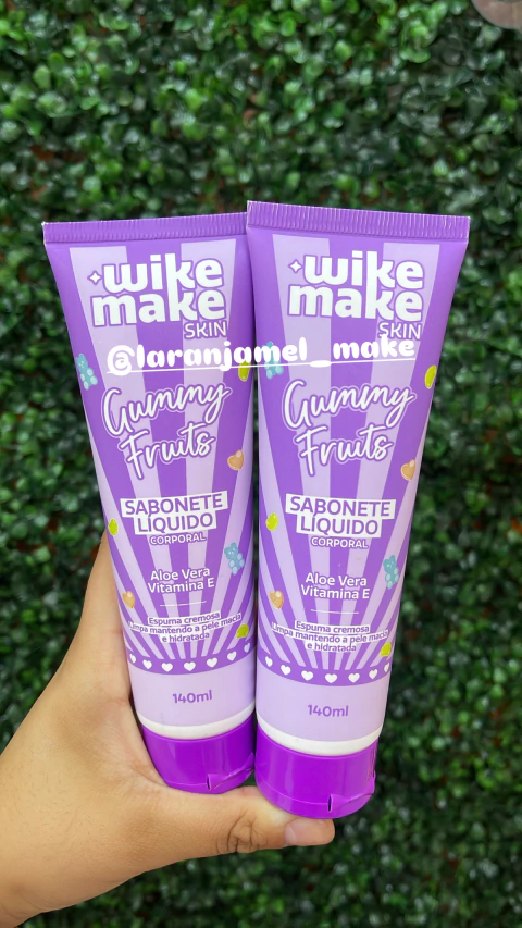 SABONETE LÍQUIDO CORPORAL GUMMY FRUITS WIKE MAKE SKIN - MISS ROSÊ