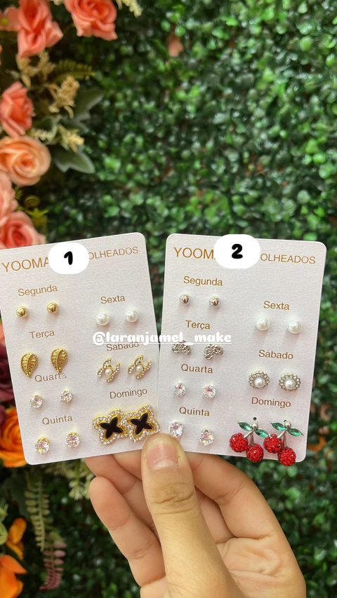 CARTELA DE BRINCOS SEMANINHA YOOMA