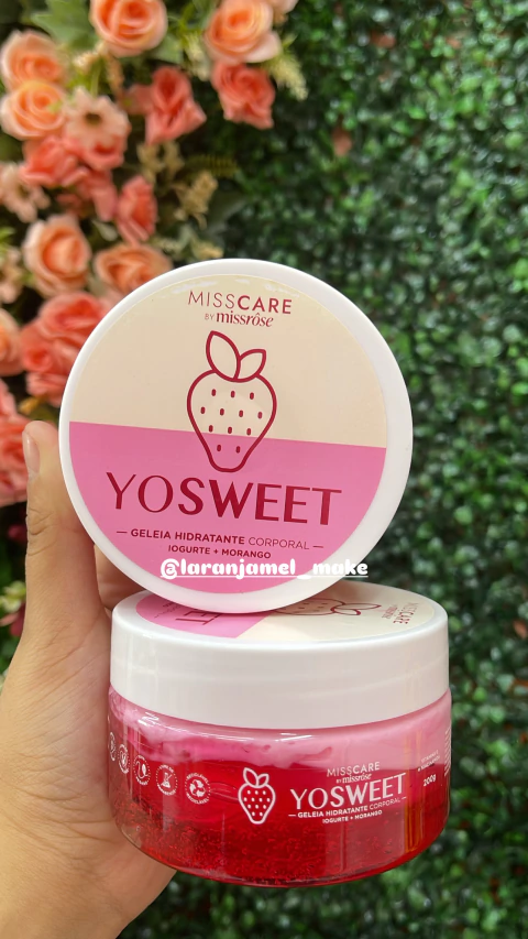 GELEIA HIDRATANTE CORPORAL DE IOGURTE + MORANGO MISS CARE BY MISS ROSE - comprar online