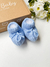 Kit Touca, Luvas e Sapatinhos - 03 peças - Azul - loja online