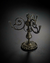 Candelabro de bronce labrado