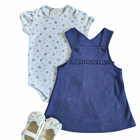 Salopete Rosinhas e Body - comprar online