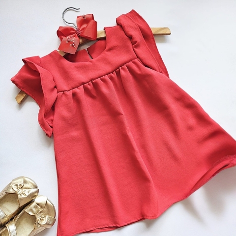 Vestido Vermelho com vestido da boneca - comprar online