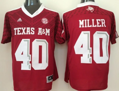 Jersey College Texas A&M #40 MILLER