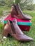 Bota Em Couro Bico Fino Salto 5 cm - comprar online