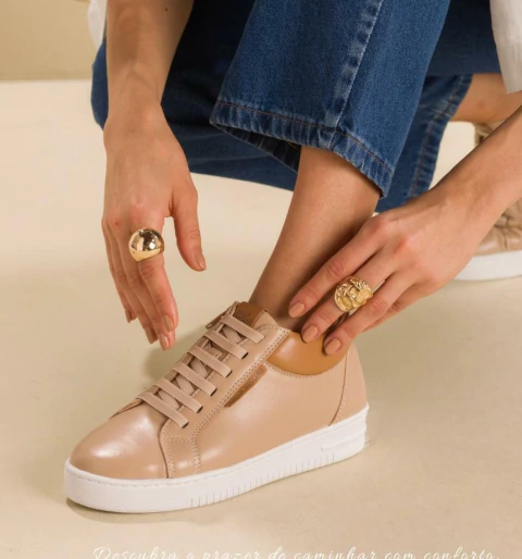 Tênis em Couro New Venetto Dalla Vecchia - comprar online