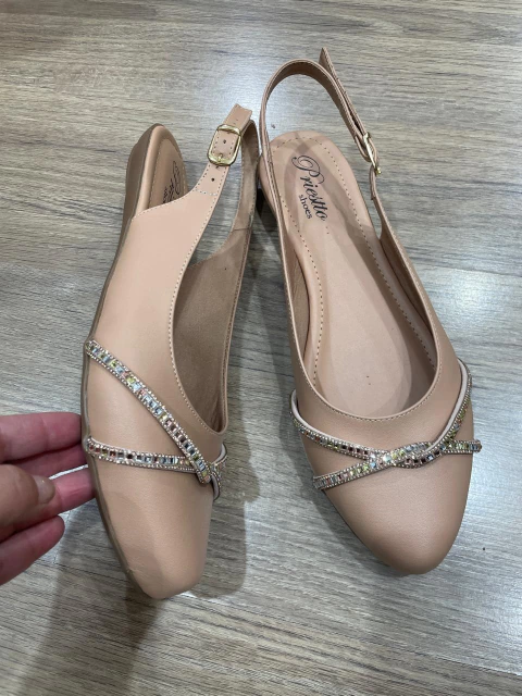 Slingback Numeração Especial com strass
