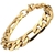 Pulseira Masculina 10mm Banhada Ouro Modelo 3x1 Ref: P5 - loja online