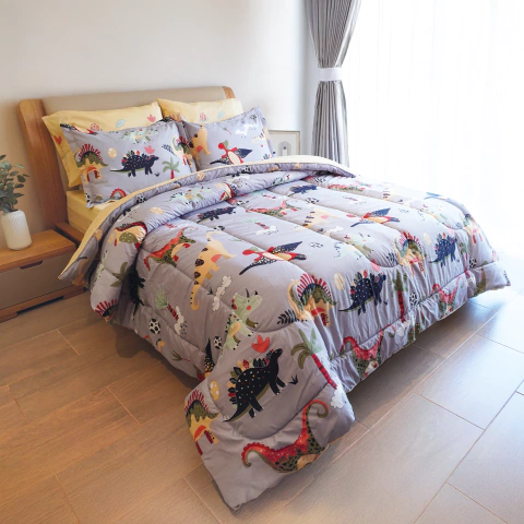 COMBO TENDIDO ALCOCHADO + JUEGO DE SÁBANA AVENTURA JURÁSICA - comprar online