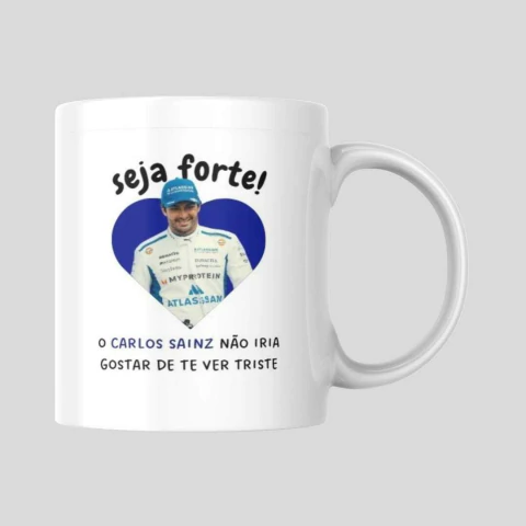Caneca 'Seja Forte!' - Carlos Sainz