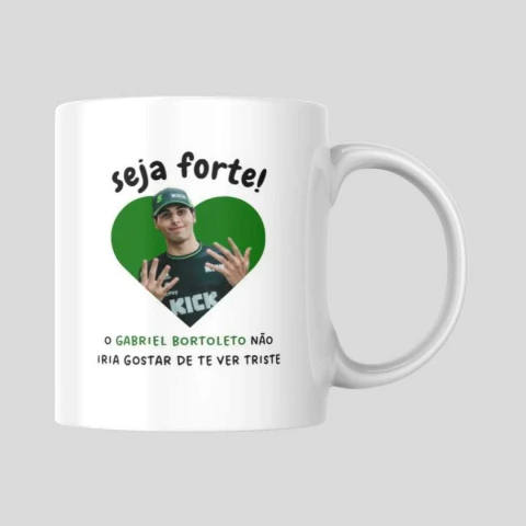 Caneca 'Seja Forte!' - Gabriel Bortoleto