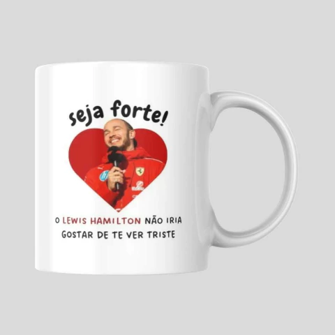 Caneca 'Seja Forte!' - Lewis Hamilton