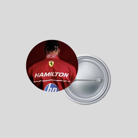 Broche 44 Burning red